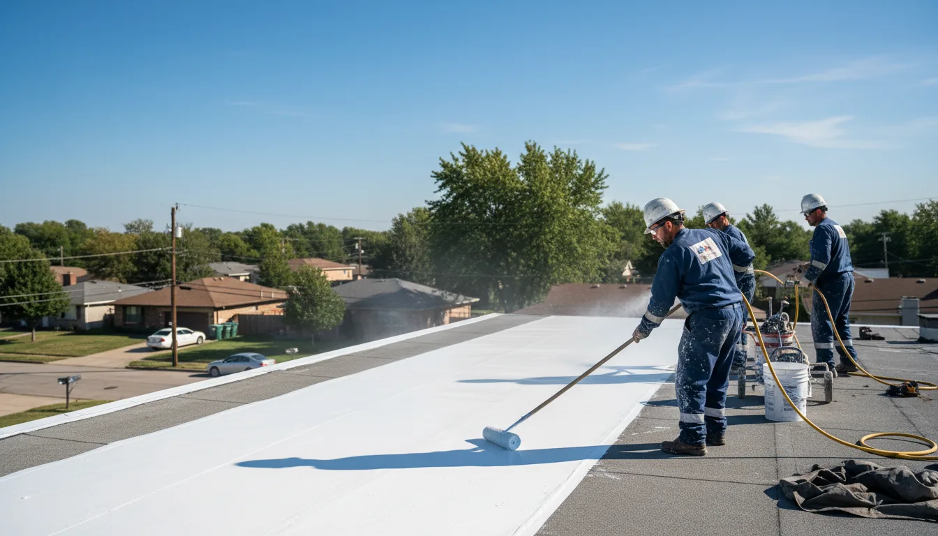 Commercial roof coating in Dixon, IA near me